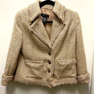 New York &Company formalNotch lapel fringe suit jacket in size 8